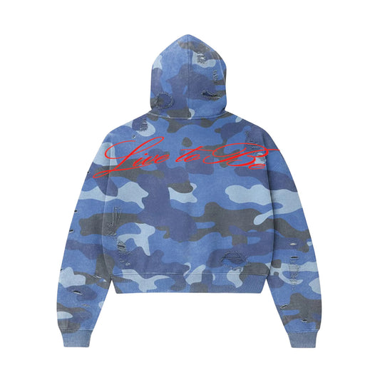 TRILL BLUEBERRY CAMO HOODIE