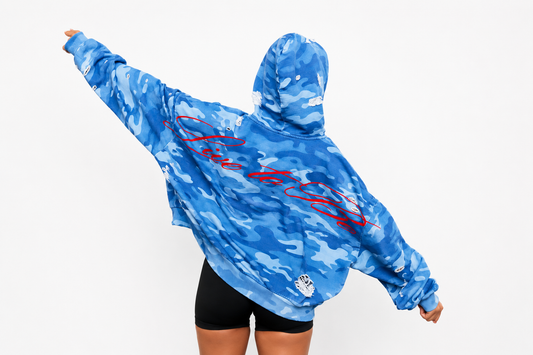 TRILL BLUEBERRY CAMO HOODIE